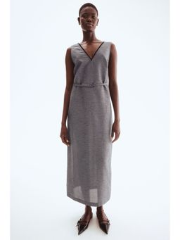 H&M - Women Grey Belted Dress