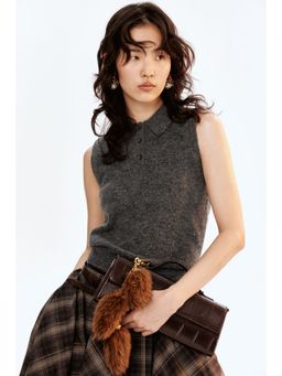 H&M - Women Grey Colla Sweater Vest