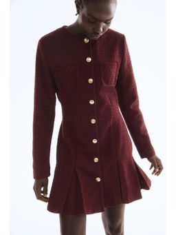 H&M - Women Red Boucle Dress