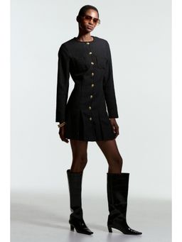 H&M - Women Black Boucle Dress