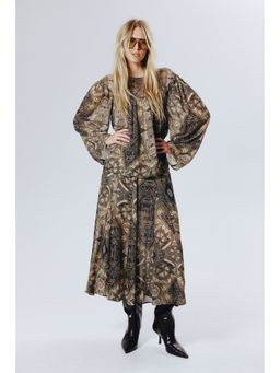 H&M - Women Green Patterned Blouse