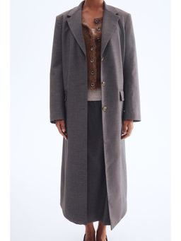 H&M - Women Grey Long Blazer