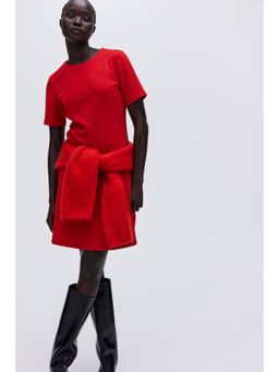 H&M - Women Red Ponte Di Roma Dress