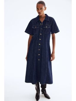 H&M - Women Blue Denim Shirt Dress
