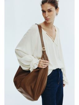 H&M - Women White Frilled-Sleeve Blouse