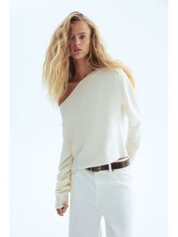 H&M - Women White One-Shoulder Jumper