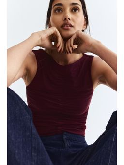 H&M - Women Red Ruched Top