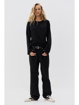 H&M - Women Black Long-Sleeved Cotton Top