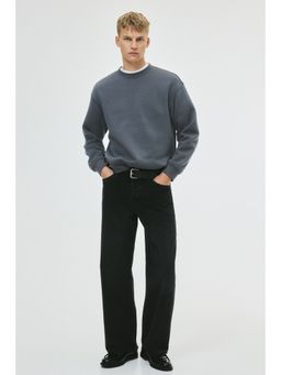 H&M - Men Grey Loose Fit Sweatshirt