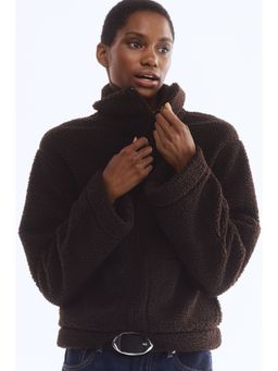 H&M - Women Brown Teddy Jacket