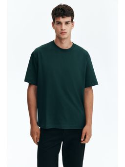 H&M - Men Green Loose Fit T-Shirt
