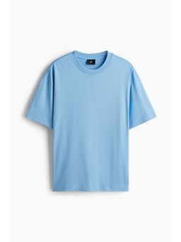 H&M - Men Blue Loose Fit T-Shirt