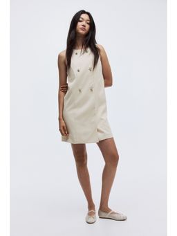 H&M - Women Beige A-Line Waistcoat Dress