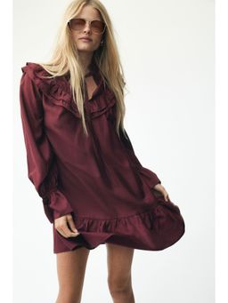 H&M - Women Red Frill-Trimmed Dress