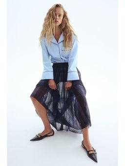 H&M - Women Blue Cotton Resort Shirt