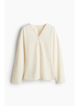 H&M - Women White Button-Front Top