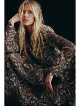 H&M - Women Green Crinkled Dress