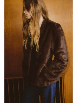 H&M - Women Brown Puff-Sleeved Jacket