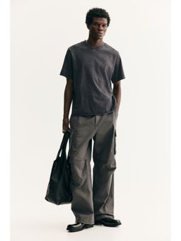 H&M - Men Grey Regular Fit Washed T-Shirt