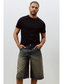 H&M - Men Black Slim Fit T-Shirt