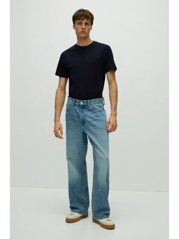 H&M - Men Blue Slim Fit T-Shirt