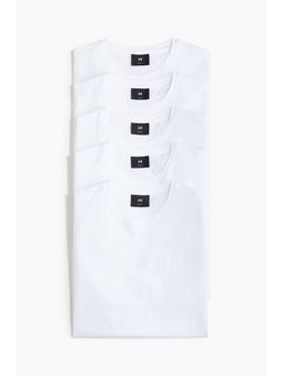H&M - Men 5-Pack Slim Fit T-Shirts