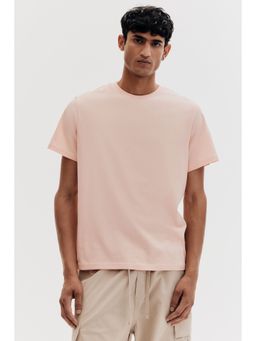 H&M - Men Orange Regular Fit Round-Neck T-Shirt