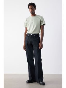 H&M - Men Green Regular Fit Round-Neck T-Shirt