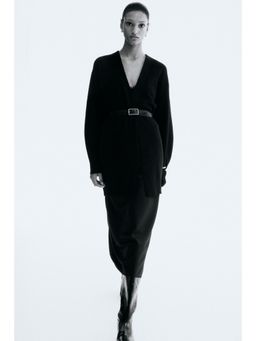 H&M - Women Black Long Cardigan
