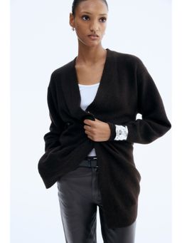 H&M - Women Brown Long Cardigan