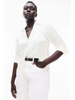 H&M - Women White V-Neck Blouse