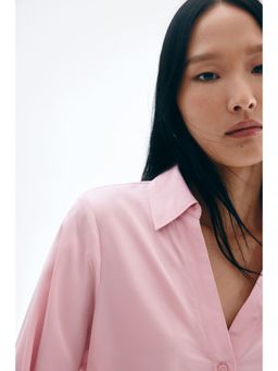 H&M - Women Pink V-Neck Blouse