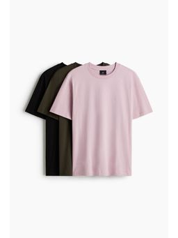 H&M - Men 3-Pack Regular Fit T-Shirts