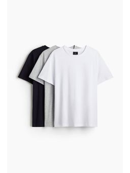 H&M - Men 3-Pack Regular Fit T-Shirts