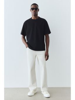 H&M - Men Black Coolmax Loose Fit T-Shirt