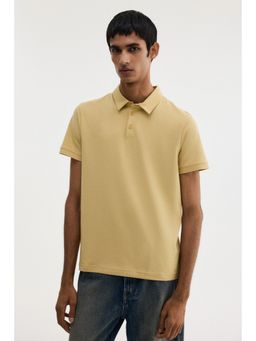 H&M - Men Yellow Slim Fit Polo Shirt