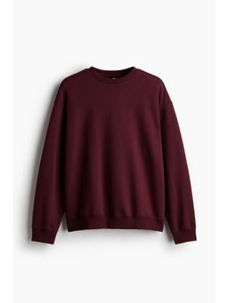 H&M - Men Red Relaxed Fit Sweatshirt