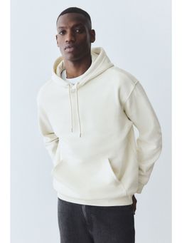 H&M - Men White Loose Fit Hoodie