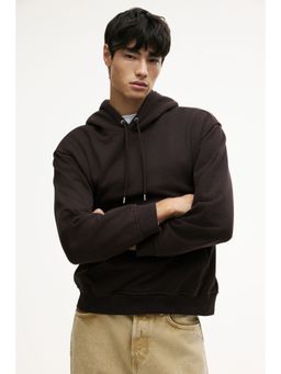 H&M - Men Brown Loose Fit Hoodie