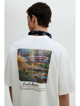 H&M - Men White Loose Fit T-Shirt