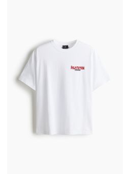 H&M - Men White Loose Fit T-Shirt