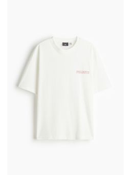 H&M - Men White Loose Fit T-Shirt