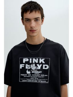 H&M - Men Black Loose Fit T-Shirt