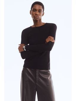H&M - Women Black Ribbed Top