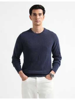 Arrow Sports - Men Blue Regular Fit Sweater