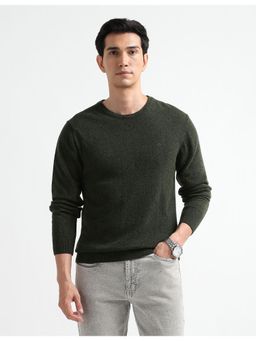 Arrow Sports - Men Green Regular Fit Sweater