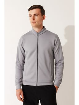 Parcel Yard - Men Full Sleeve Grey Jacket