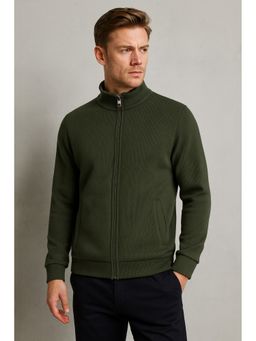 Parcel Yard - Men Full Sleeve Olive Jacket