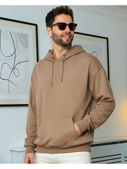 Bewakoof - Men Ginger Root Brown Cas Oversized Hoodie
