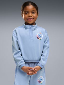 Puma - Blue Solid Polyester Relaxed Sweatshirt